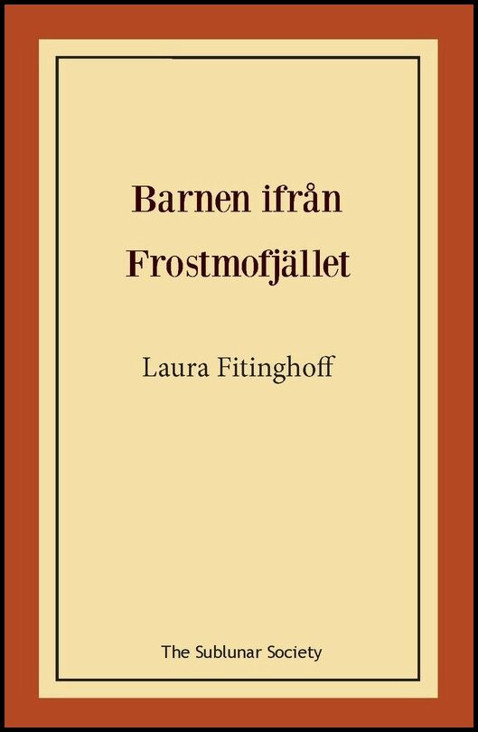 Fitinghoff, Laura | Barnen ifrån Frostmofjället