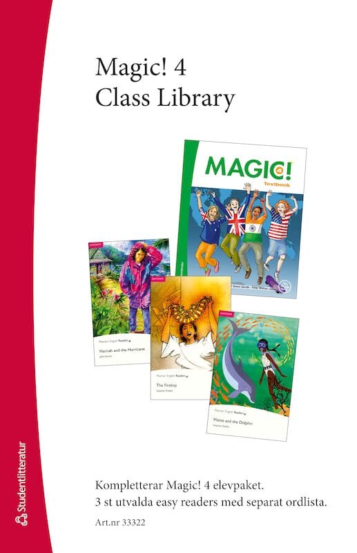 Hedencrona, Eva | Smed-Gerdin, Karin | Watcyn-Jones, Peter | Magic! 4 Class Library : Easy Readers (3 st) med ordlista