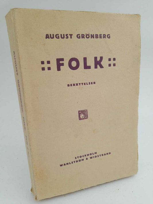 Grönberg, August | Folk : Berättelser