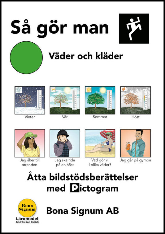 Gomér, Ann | Så gör man, tema väder och kläder, en bok med pictogram