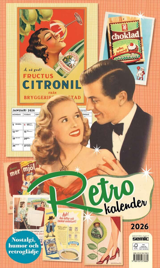 Bokförlaget Semic | Retrokalender 2026