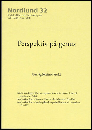 Josefsson, Gunlög [red.] | Perspektiv på genus