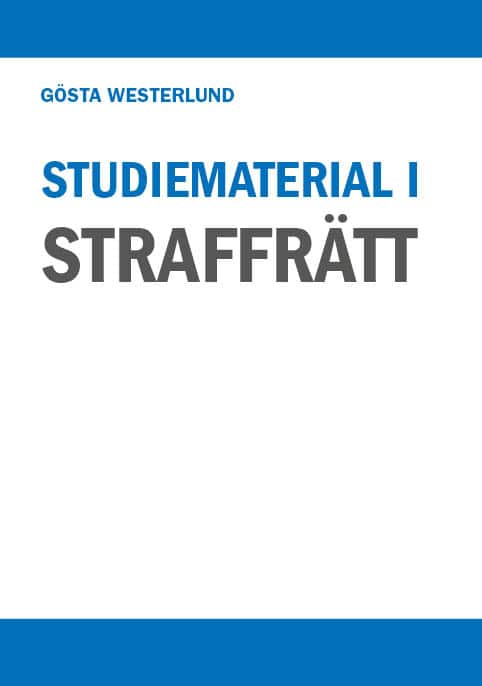 Westerlund, Gösta | Studiematerial i straffrätt