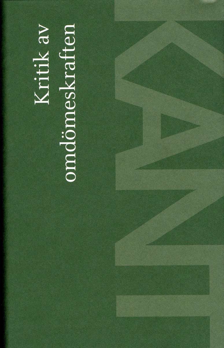 Kant, Immanuel | Kritik av omdömeskraften