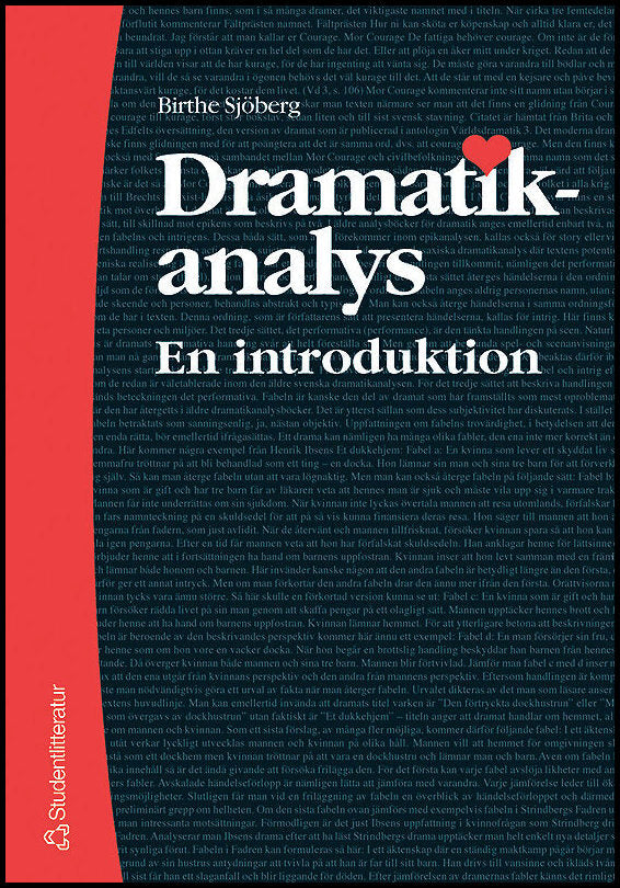 Sjöberg, Birthe | Dramatikanalys : En introduktion