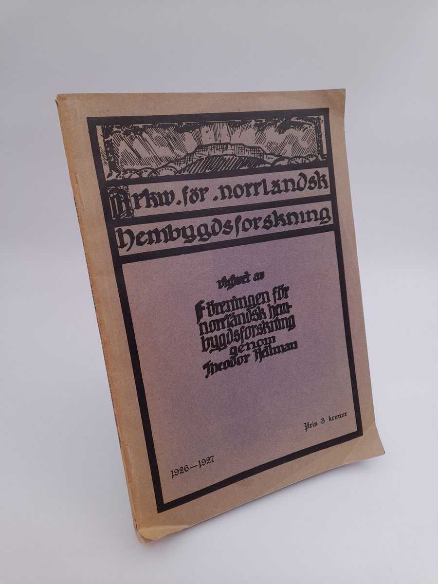 Arkiv för norrländsk hembygdsforskning | 1926-1927