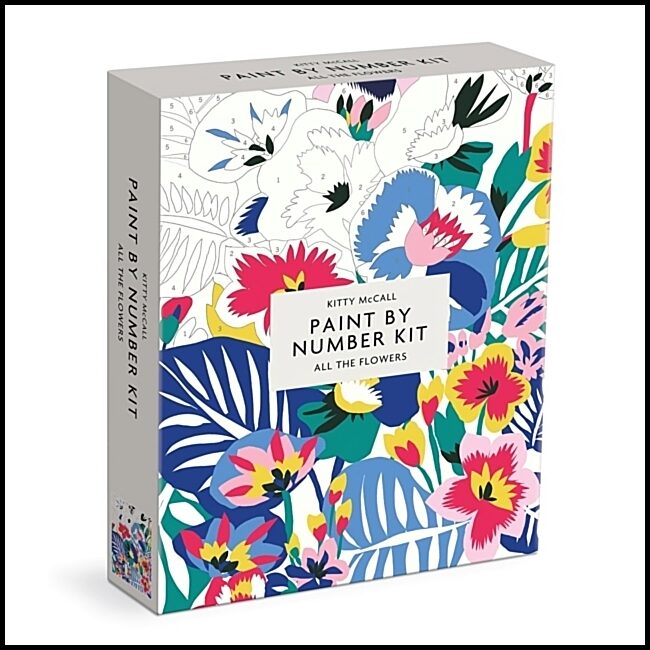 Galison | Kitty McCall All the Flowers Paint By Number Kit