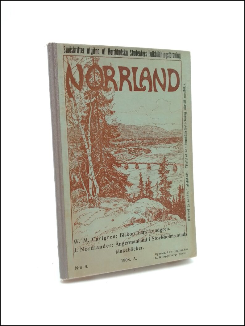 Carlgren, W. M. | Nordlander, J. | Biskop Lars Landgren | Ångermanland i Stockholms stads tänkeböcker