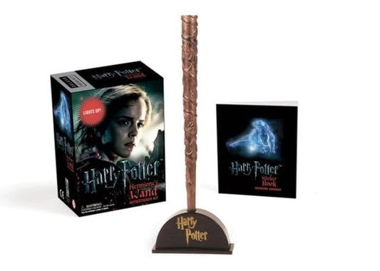 Running Press | Harry potter hermiones wand with sticker kit : Lights up!