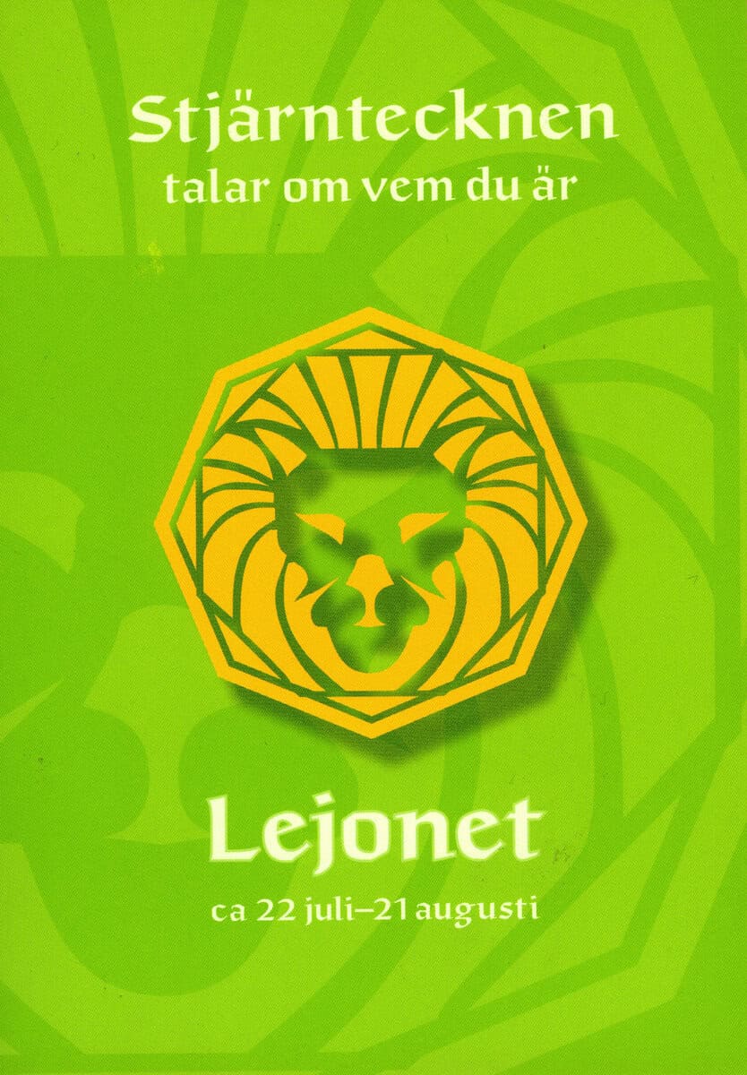 Melin, Gisela | Stjärntecknen talar om vem du är : Lejonet