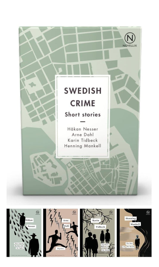 Dahl, Arne | Mankell, Henning | Nesser, Håkan | Tidbeck, Karin | Box with four Swedish Crime Stories