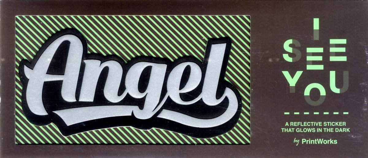 PrintWorks | Angel : Reflex som du klistrar på kläder och väskor