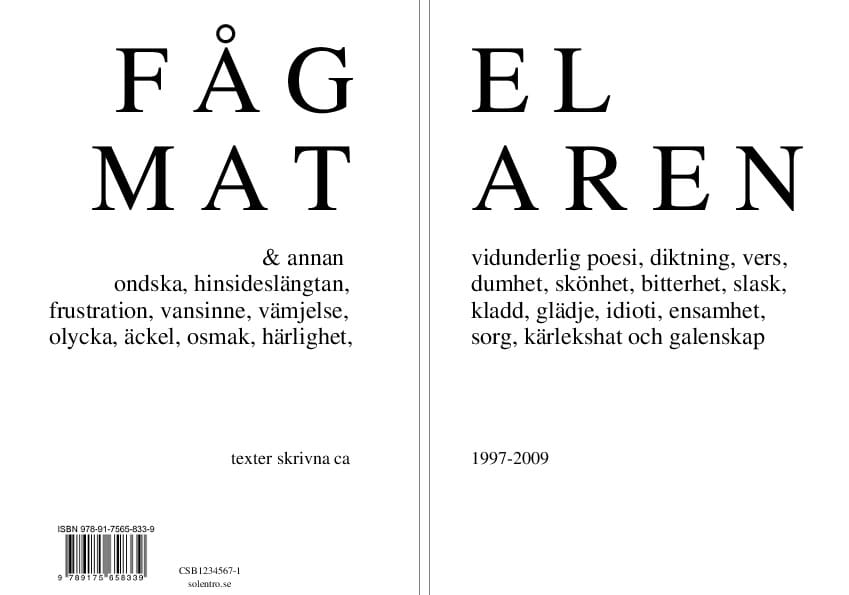 Asplund, J | Fågelmataren och annan vidunderlig poesi, diktning