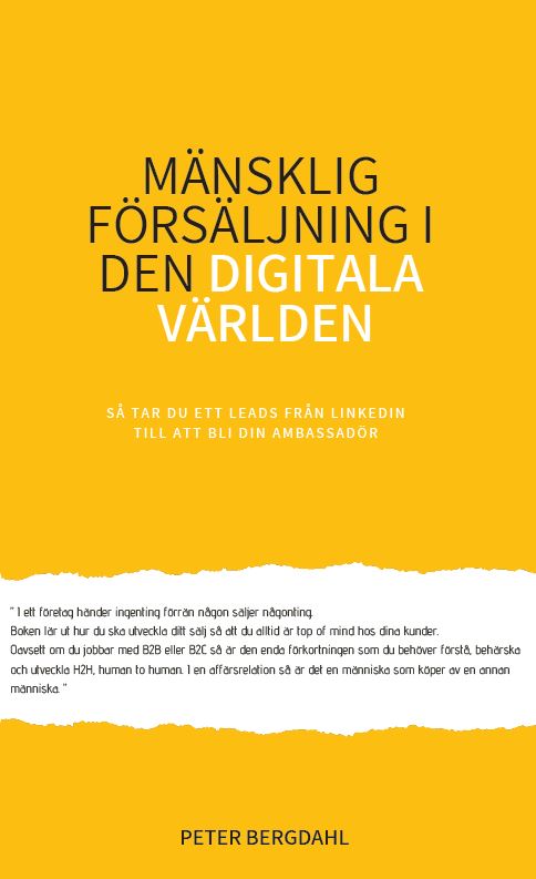 Bergdahl, Peter | Mänsklig försäljning i den digitala världen