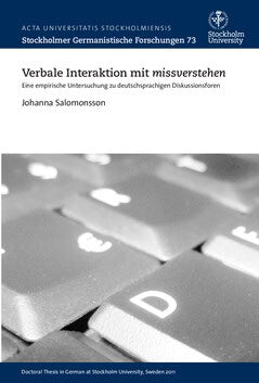 Salomonsson, Johanna | Verbale Interaktion mit missverstehen : Eine empirische Untersuchung zu deutschsprachigen Diskuss...