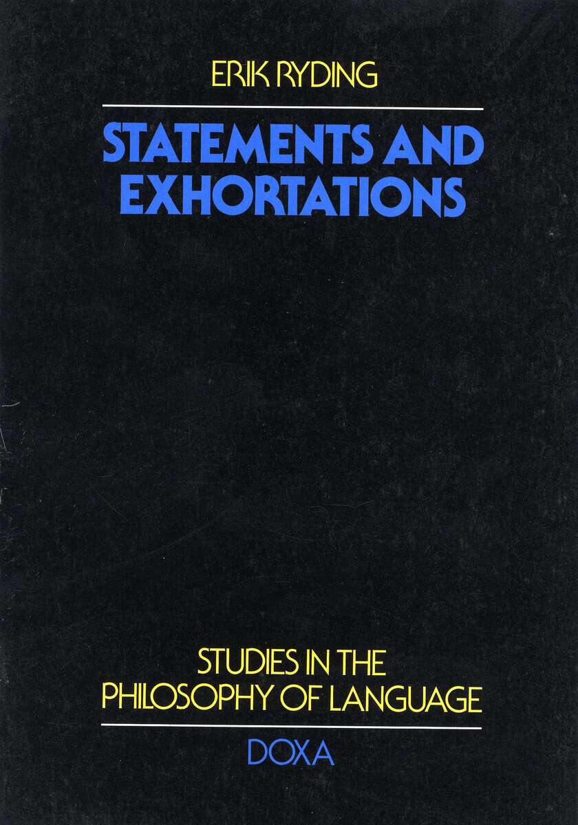 Ryding, Erik | Statements and exhortations