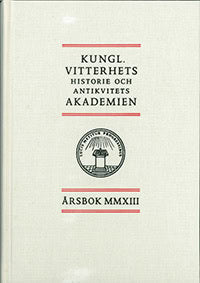 Kungl. Vitterhets historie och antikvitets akademien årsbok. 2013