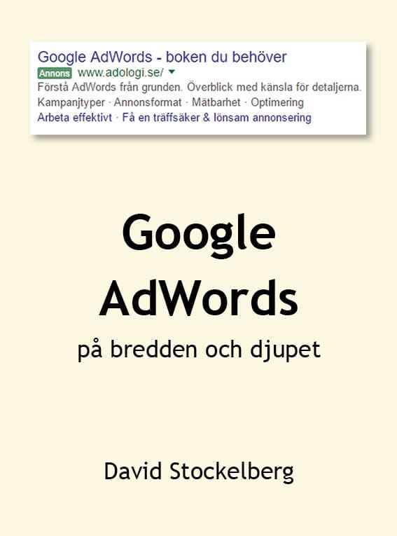 Stockelberg, David | Google AdWords : På bredden och djupet