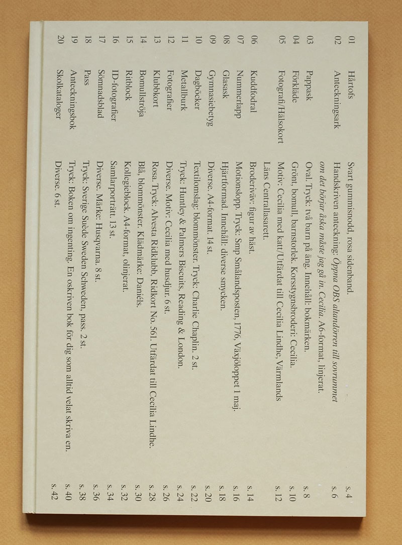 Lindhe, Jenny | Tingen