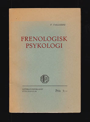 Vallberg, V. (Viktor Teodor, 1871-1967) | Frenologisk psykologi