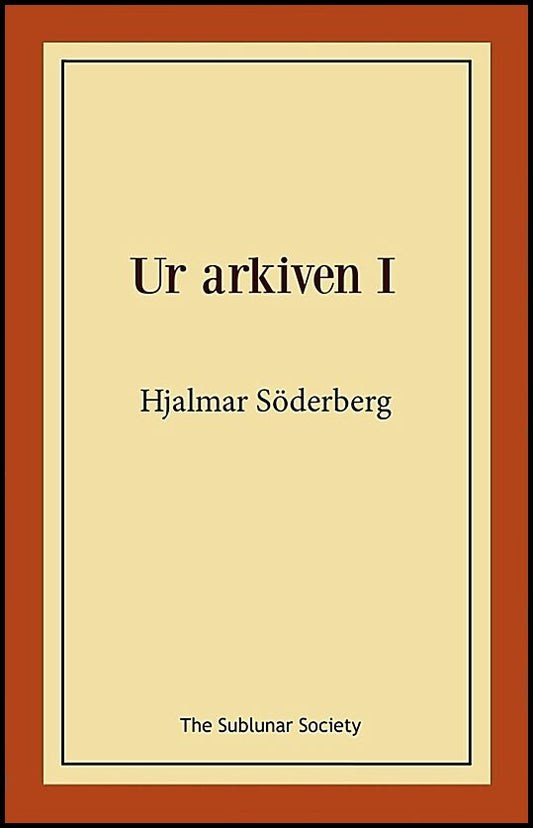 Söderberg, Hjalmar | Ur arkiven l