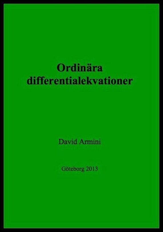 Armini, David | Ordinära differentialekvationer
