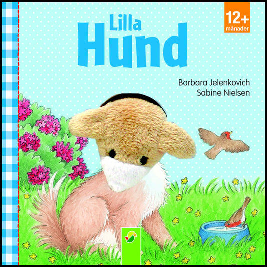 Lilla hund : Bok med fingerdocka i tyg