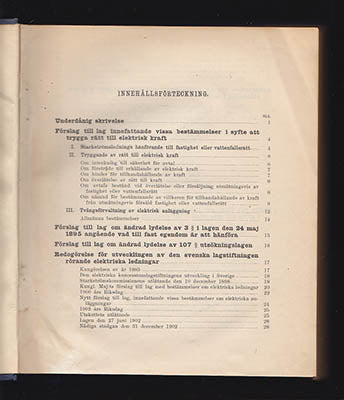 [Elektrisk kraft / Vattenkraft | Betänkande 1915] | Betänkande med förslag till lag innefattande vissa bestämmelser i sy...