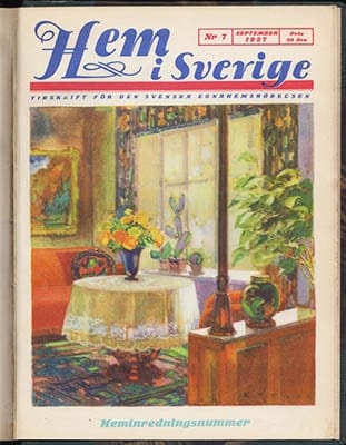 Organ för sällskapet hem i Sverige | Hem i Sverige. 1927 (Nr 1-10, årg. 20) : Tidskrift för den svenska egnahemsrörelsen...