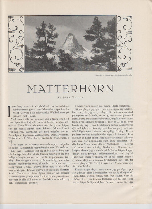 Thulin, Sven | Matterhorn