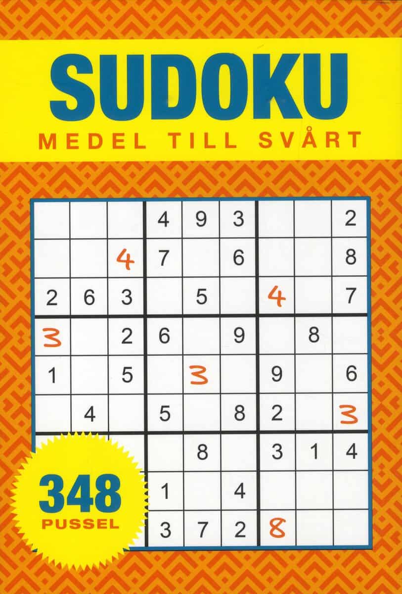 Sudoku : Medel till svår - 348 pussel