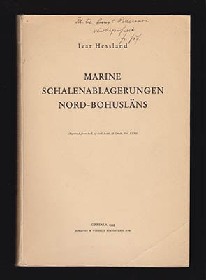 Hessland, Ivar | Marine Schalenablagerungen Nord-Bohusläns