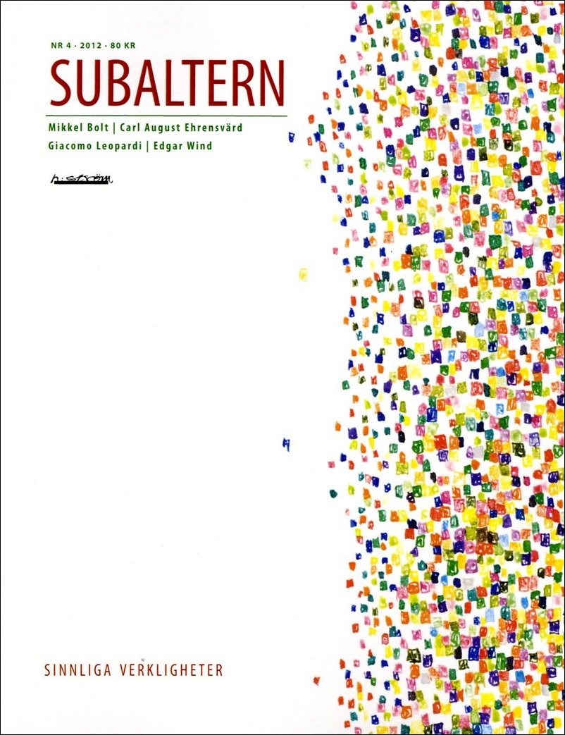 Subaltern | 2012 / 4