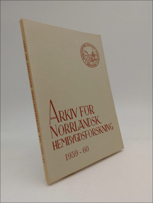 Hellman, Bo (red) | Arkiv för norrländsk hembygdsforskning : 1959-60