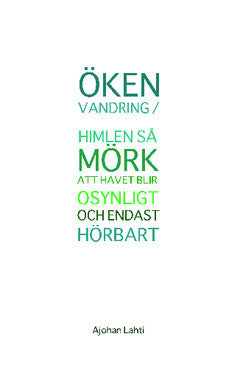 Lahti, Ajohan | Ökenvandring