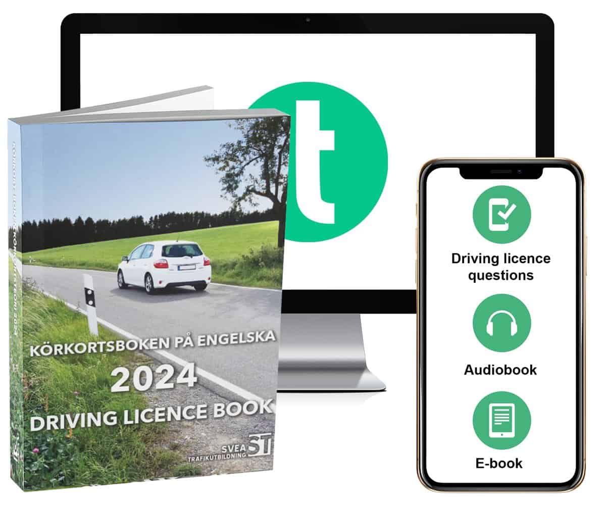 Körkortsboken på Engelska 2024 | Driving licence book (book + theory pack with online exercises, theory questions, audio...