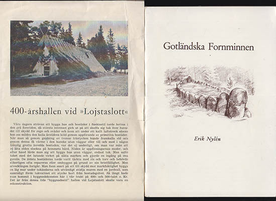 Nylén, Erik | Gotländska fornminnen