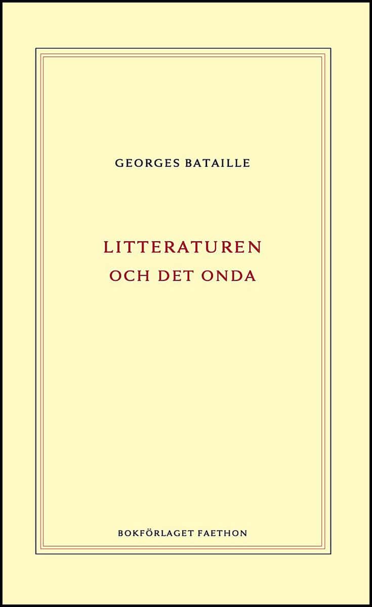 Bataille, Georges | Litteraturen och det onda