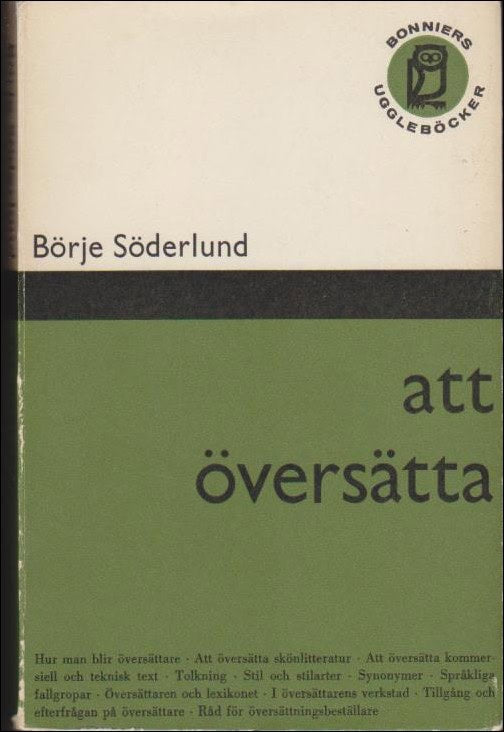 Söderlund, Börje | Att översätta
