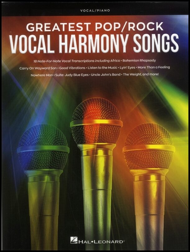 Greatest pop/rock Vocal Harmony Songs