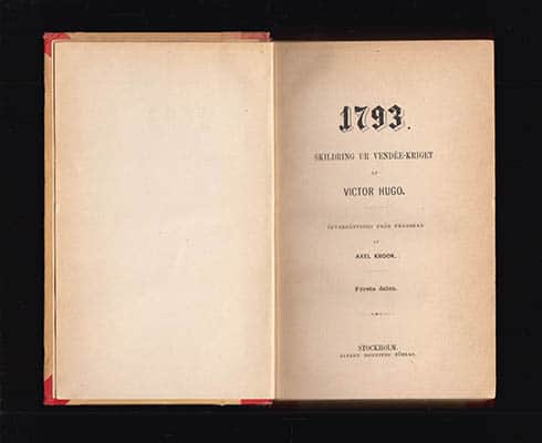 Hugo, Victor | 1793 : Skildring ur Vendée-kriget I-III