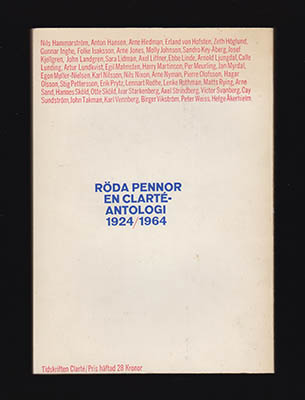 Andersson, Ingemar med flera [red.] | Röda pennor : En Clartéantologi 1924-1964