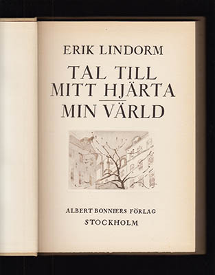 Lindorm, Erik | Tal till mitt hjärta | Min värld