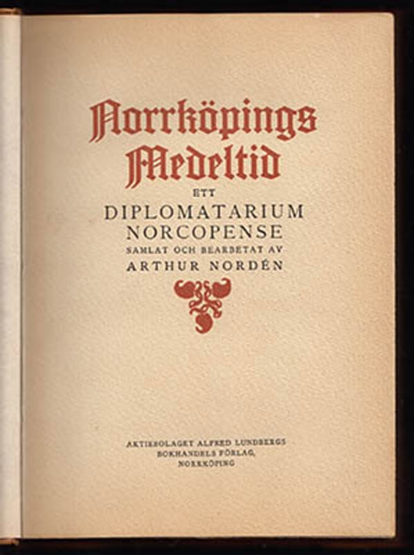 Nordén, Arthur | Norrköpings medeltid : Samlat och bearbetat av Arthur Nordén