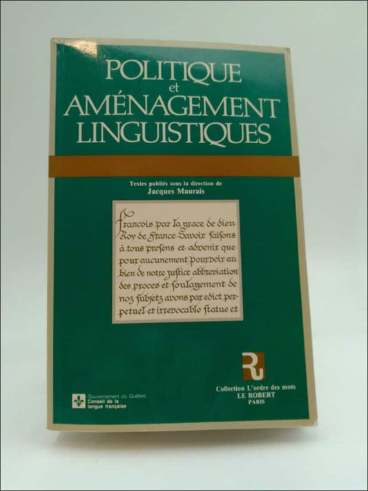 Maurais, Jacques | Politique et Aménagement linguistiques