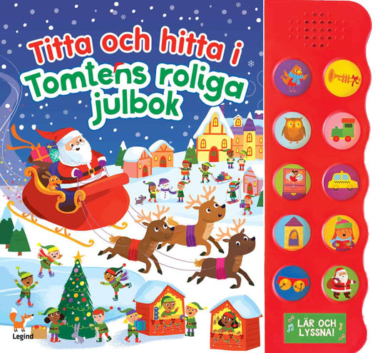 Bartlett, Jennifer | Titta och hitta i Tomtens roliga julbok : Med 10 ljudknappar
