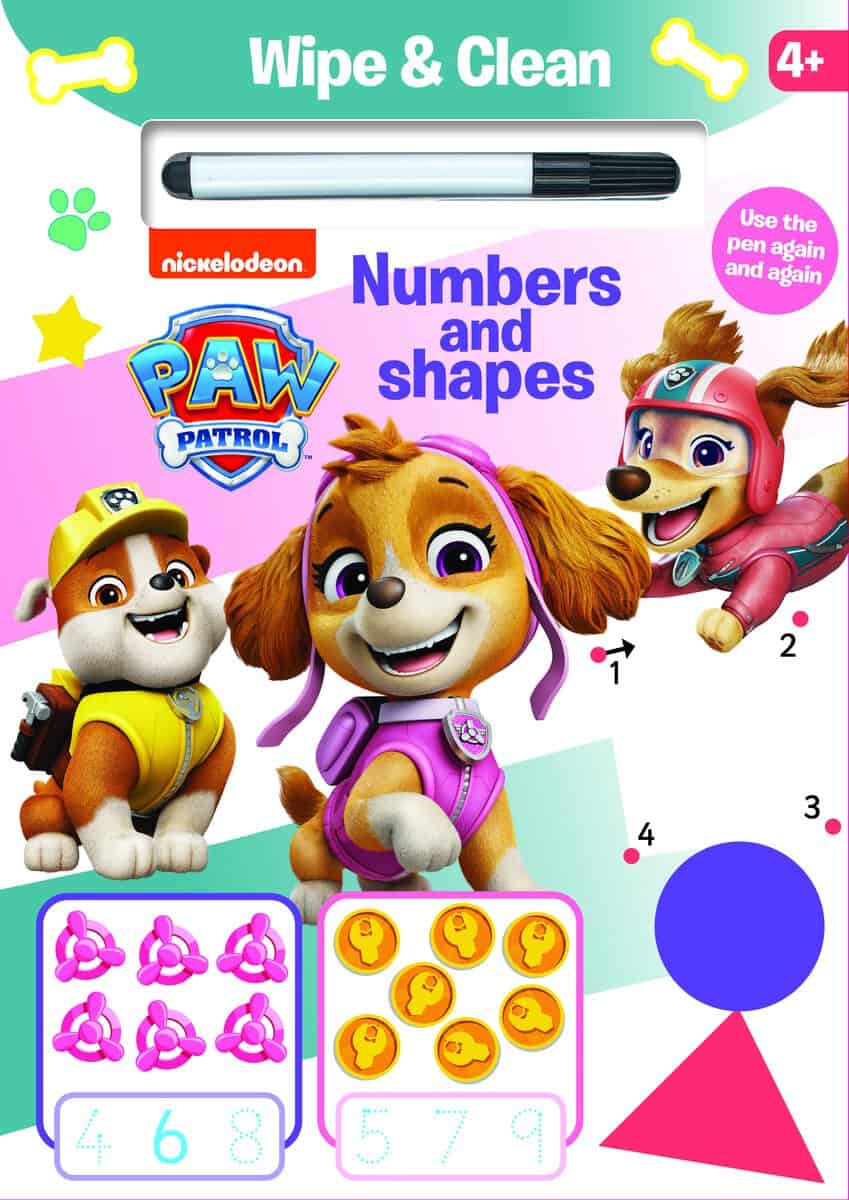 Nickelodeon Paw Patrol. Wipe & Clean : Numbers and shapes