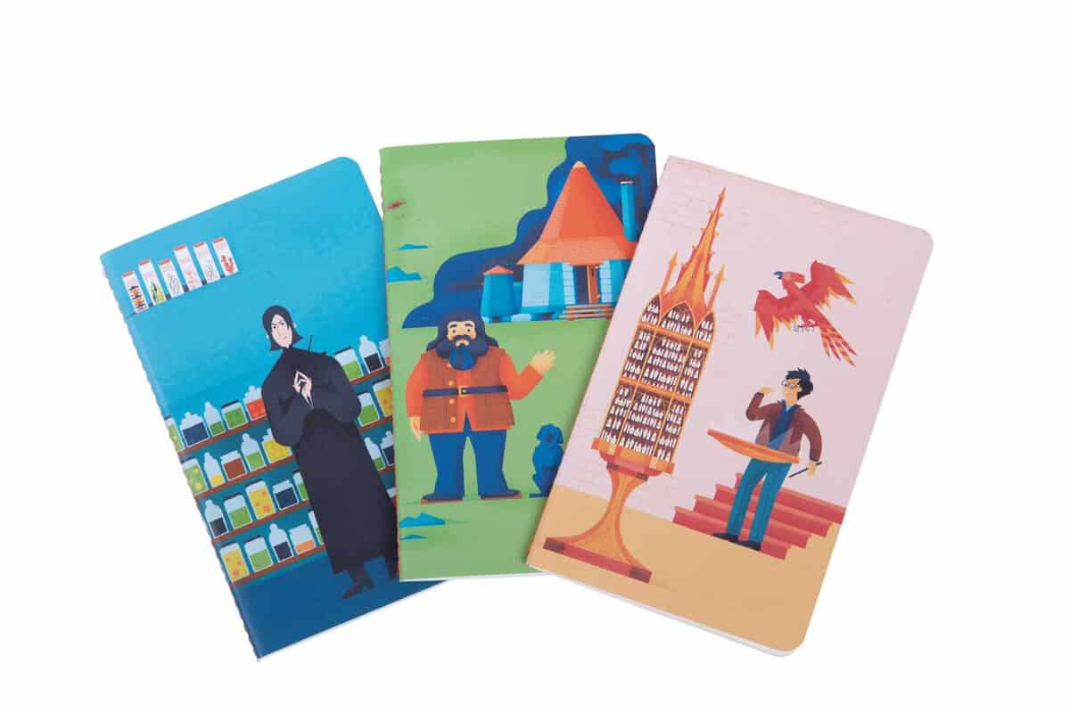 MUTI | Harry Potter : Exploring Hogwarts Sewn Pocket Notebook Collection (Set of 3)