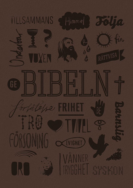 Svenska Folkbibeln 2015 (slimline, mörkbrun Konfirmandbibeln)