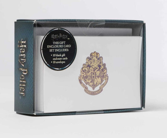 Insight Editions | Harry potter : Hogwarts crest foil gift enclosure cards